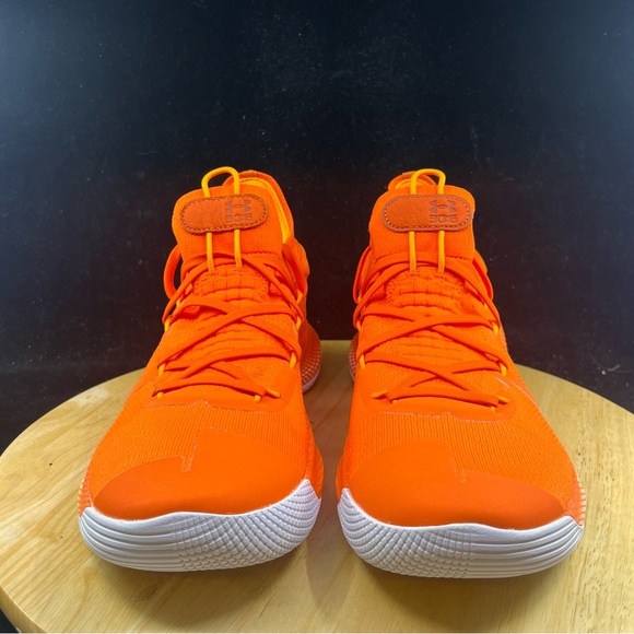 Under Armour Curry 6 Team Orange White Basketball Shoe 3022893-800 Men’s Sz 12.5 - Picture 3 of 10